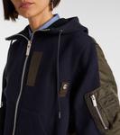 Худи с панелями Sacai, Navy X D/Khaki - фото 4