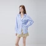 ELLE Рубашка Women's Blue Lapel Moderate - фото 8