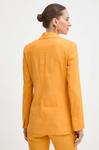 Льняная блейзер Marella, оранжевый - фото 4