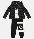 Топ из стрейч-хлопка Moncler Enfant - фото 2