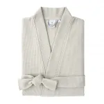 Хлопковый халат 280 гр/м2 Astreena Yves Delorme, камень - фото