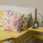 Подушка Ikea Bruksvara, 50х50 см, розовый / желтый - фото 2