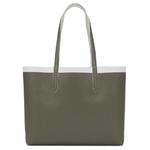 LACOSTE Сумка-шоппер из ПВХ, Ecru & Olive Green - фото 4