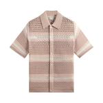 Рубашка Kith Thompson Crochet Button Down Shirt, розовый - фото