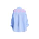 ZIAREL Рубашка Unisex Blue Lapel Moderate - фото