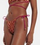 Плавки бикини с леопардовым принтом Stella McCartney, розовый - фото 4