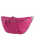Наплечная сумка Toscanto Gürteltasche Leder pink, fuchsia ca. 37cm - фото
