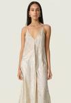 Платье Soaked in Luxury Day dress, Ancient Scroll Metallic Print/Silver-Coloured - фото 5