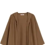 Кардиган Max Mara с капюшоном из Virgin wool MaxMara, коричневый - фото 5