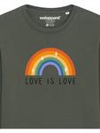 Толстовка wat? Apparel Love is Love, хаки - фото 3