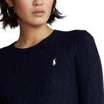 Детский свитер с вышитым логотипом Polo Ralph Lauren, темно-синий - фото 6