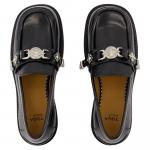 Тога Пулла Кожаные лоферы Aj1348 черные VALSTAR - фото 4