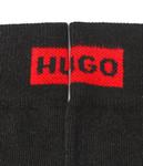 Носки женские Hugo Bodywear высокие с логотипом бренда 2 пары, черный - фото 4