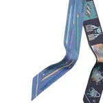 HERMES Шёлковый шарф Mulberry синий, Blue - фото 7