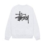 Свитер Stussy Basic Crew, Ash Heather - фото 2