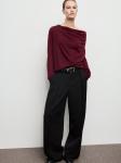MANGO Свитер в цвете бордо - фото 6