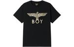 Футболка Unisex Boy London черная с белым логотипом - фото