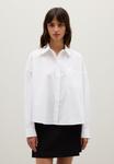 Блуза PIOMBO Button-down blouse, Optical White/White - фото