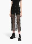 Simone Rocha юбка с кристаллами, черный - фото 3