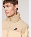 Пуховик мужской Tommy Jeans Alaska с воротником-стойкой, бежевый - фото 4