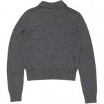 Джемпер Heart motif Polo collar Top Acne Studios, серый - фото 2