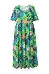 Ulla Popken Летнее платье в зеленом, смешанные цвета - фото
