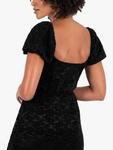Платье миди из цветочного кружева и бархата Lovedrobe, Black - фото 4