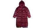 Пуховик женский бордовый Nike - фото