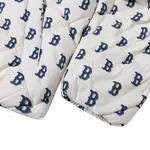 Пуховик унисекс синий белый MLB - фото 6