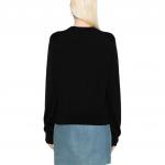 Джемпер с вышитым логотипом Maison Kitsune, черный - фото 4