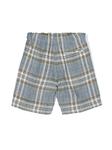 Il Gufo шорты в клетку, синий - фото 2