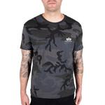 Футболка с коротким рукавом Alpha Industries Backprint Camo, черный - фото