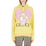 Толстовка женская Gucci, желтый / розовый - фото 2