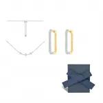 Apm Monaco Колье LUMIERE женское, серебристо-белое - фото