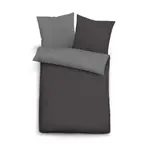 Двустороннее постельное белье Linon UNI, размер 135x200/80x80 см, титан Biberna - фото 6