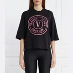 Футболка оверсайз Versace, черный - фото