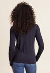 Топ Breal Long sleeved top, Bleu Foncé/Dark Blue - фото 3