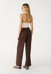 Брюки Stradivarius Trousers, Dark Brown - фото 3