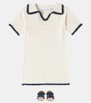 Этем кожаные сандалии Bonpoint, Marine - фото 2