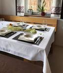 Скатерть Zollner 00000082, 240x1x240 см, белый - фото 3