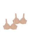 Бюстгальтер Triumph 2-PACK TRUE SHAPE SENSATION, Smooth Beige/Beige - фото 5