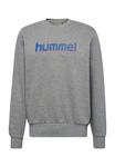 Толстовка Hummel GRAPHIC CREWNECK, Grey Melange/Grey - фото