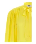 Рубашка с бантом Msgm, желтый - фото 3