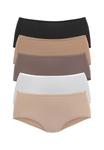 Брифы Vivance 5 PACK, Beige Creme Taupe Schwarz Caramel/Beige - фото 3