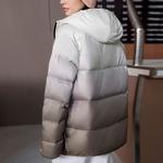 New Era Унисекс пуховик с градиентом в коричневом цвете, Gradient Brown - фото 4