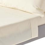 Простыня Homescapes, 240x275 см, крем - фото