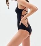 Боди Prism Square Neck Cross Back в черном цвете LUCCA - фото 2