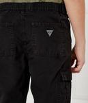 Брюки карго детские Guess джинсовые, черный - фото 4