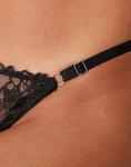 Кружевные стринги Kat The Label Mandy черного цвета - фото 4