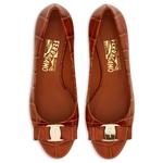 Туфли-лодочки Vara 30mm из кожи Ferragamo, umber - фото 6